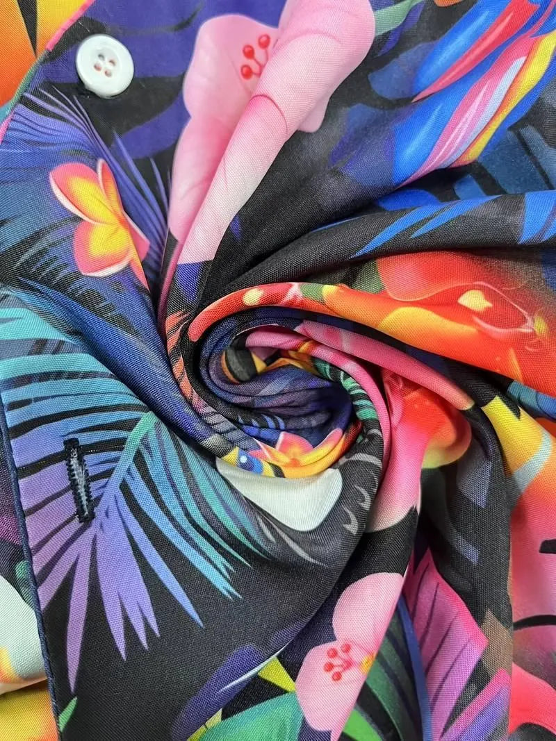 2-delige Set - Flamingo Bloemenstijl - Kwaliteitsmateriaal - Perfect voor Zomerse Uitjes