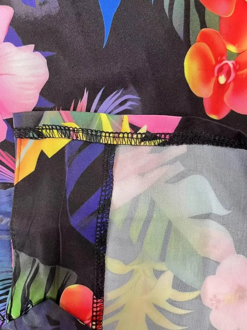 2-delige Set - Flamingo Bloemenstijl - Kwaliteitsmateriaal - Perfect voor Zomerse Uitjes